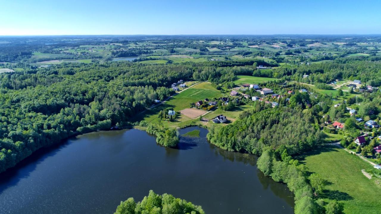 Ferienhaus Osada Skoczkowo Komfortowe Z Jacuzzi Nad Jeziorem- Sauna- Balia- Prywatny Staw Wedkarski